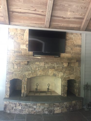 Outdoor Fireplace Addition